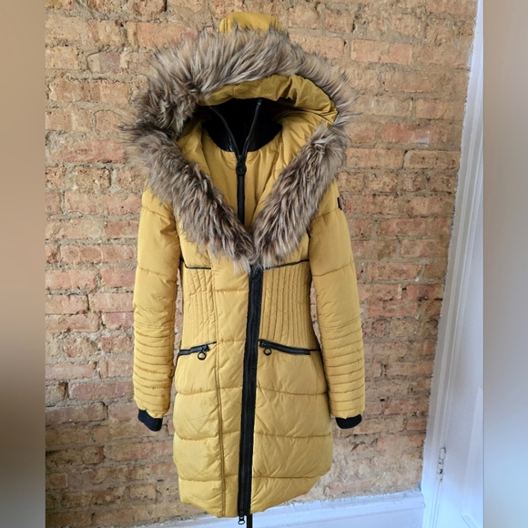 ☃️ Noize Gigi Mid Length Parka - Saffron Yellow - Picture 2 of 11
